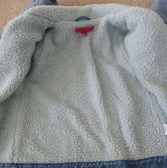 Blue Faux Denim Kids Sequined Jacket by Betsey Johnson sz 7/8.  FL - Picture 6 of 6